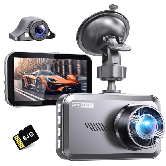 Cámara para auto Miden de 2 canales 4K UHD