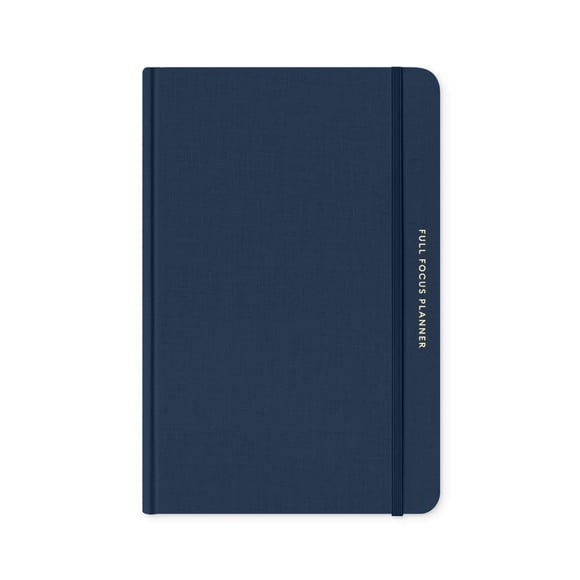 Planificador Full Focus de lino azul marino con tapa dura de Michael Hyatt