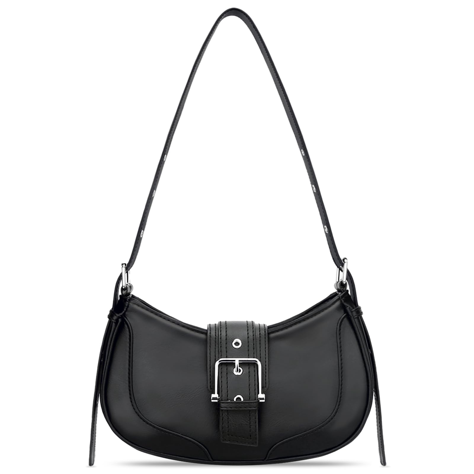 Kkxiu - Bolso De Hombro Retro Crescent Hobo Bolso Y2k De Cuero Vegano