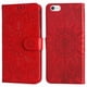 thumbnail image 2 of Funda tipo cartera FOXDOCK para iPhone 6 Plus , diseño girasol en relieve, cuero PU, cierre magnético, soporte y tarjetero, 2 of 5