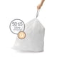 thumbnail image 2 of Bolsas de basura Simplehuman Code Q de 50 a 65 litros, 13 a 17 galones, 100 unidades, 2 of 6