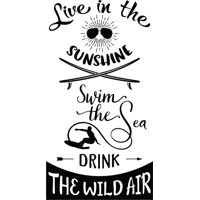 Rienda Libre Graphics - Decomural Swim The Sea Inspirational Ws-46198