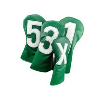 Ioensy - 4 Fundas De Madera Para Palos De Golf, Fundas De Madera Para Palos De Golf Para Deportes Al Aire Libre, Para Hombres Y Mujeres, Color Verde