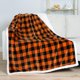 thumbnail image 2 of Manta PAVILIA Buffalo Plaid Sherpa negra y naranja, 150 x 200 cm, 2 of 8