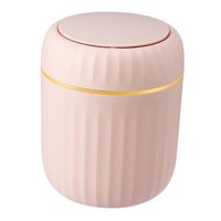 Bothyi - Papelera Pequeña De Escritorio, Tipo Prensa, Para El Hogar, Cocina, Mesa, Color Rosa