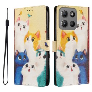 Foxdock Funda Tipo Cartera Para Motorola Moto G15/G15 Power Con Soporte Y Correa – Diseño De Patrones Lindos