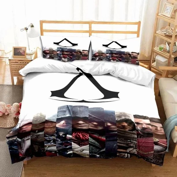 -sided Printed DuvetA-Assassin Creed Bedding Set Duvet Comfortable Breathable Sheet Different
