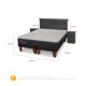 thumbnail image 3 of Cama Europea Hybrid Plus Smart 2 Plaza Base Dividida, 3 of 10