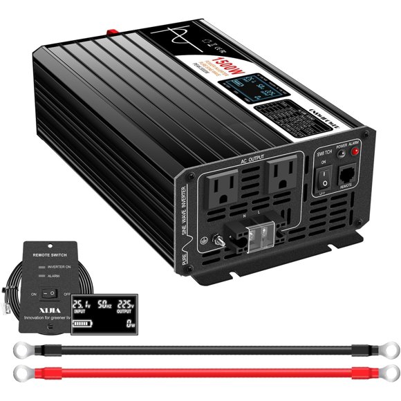 Inversor Xijia 1500W 24V a 120V Onda Sinusoidal Pura