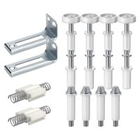Magideal - 16X Herrajes Para Puertas Plegables, Herrajes Para Puertas Plegables, Piezas De Repuesto Para Reparación, Puerta Plegable, Guía , Rueda, Repar