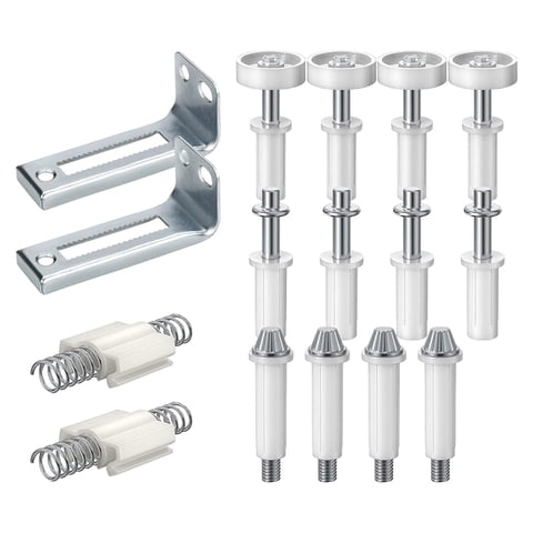 Magideal - 16X Herrajes Para Puertas Plegables, Herrajes Para Puertas Plegables, Piezas De Repuesto Para Reparación, Puerta Plegable, Guía , Rueda, Repar