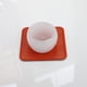 thumbnail image 2 of XmhyTop Juego de 4 Posavasos Rectángulo de Piel Suave con Costura Decorativa, Ideal para Tazas, Mesas de Madera y Decoración Hogar, 3.6 Pulgadas, Rosa, 2 of 4