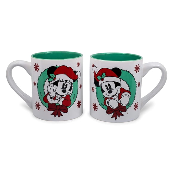 Tazas de café Silver Buffalo Mickey y Minnie Mouse 414ml