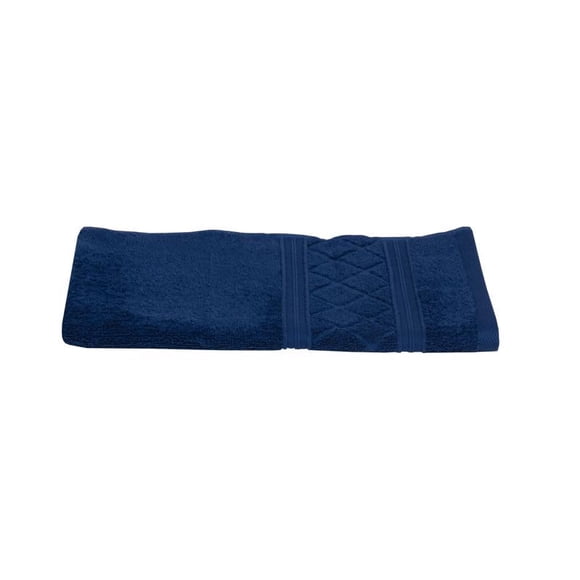 Toalla de mano Sttelli Radiance de algodón azul marino, 1 unidad (paquete de 6)