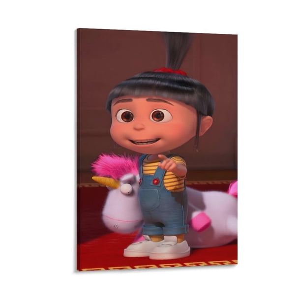 Agnes (Mi Villano Favorito) Cuadro decorativo colgante - Arte de pared - Póster enmarcado - Decoración de pared - Regalos para familia, amigos y aficionados 20*30 cm