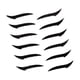 thumbnail image 3 of Delineador De Ojos Reutilizable Pegatinas Maquillaje Sombra De Ojos Ojo De Gato 6 Pares Negro A, 3 of 5