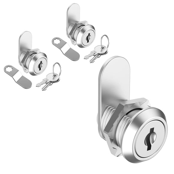 Cerraduras para gabinete inBovoga, cerradura de leva de aleación de zinc de 5/8" - paquete de 2
