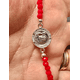 thumbnail image 2 of Pulsera protección San Benito cristales rojos, 2 of 3