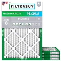 Filtro De Aire Filterbuy 15,5X19,5X1,9 Cm Merv 8 Paquete De 4