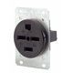thumbnail image 1 of Receptáculo Leviton 30A 250V de grado industrial 8430 negro, 1 of 1