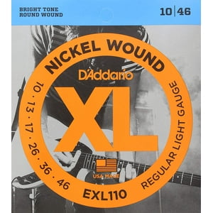 Daddario - Cuerdas Guitarra Electrica D'Addaro Exl110 Nickel Wound, Regular Light, 10-46