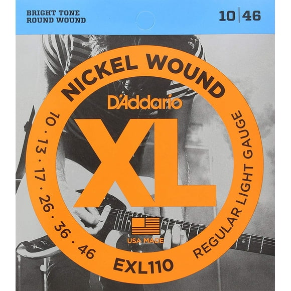 Cuerdas Guitarra Electrica D'Addaro EXL110 Nickel Wound, Regular Light, 10-46