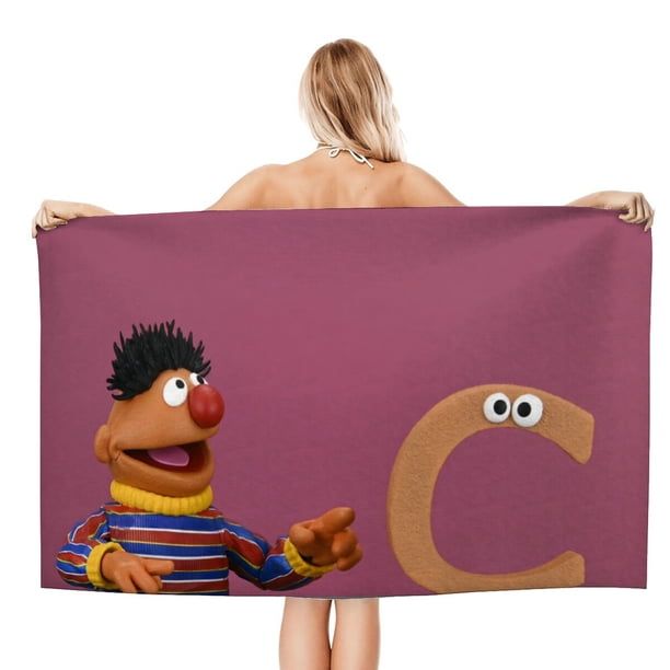 Ernie Toalla de playa de secado rápido con diseño temático, regalo para mujeres y niñas, ideal para cumpleaños, fans, amantes de la música, uso en la playa o al aire libre,78*180cm