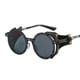 thumbnail image 3 of Vintage Steampunk Style Mirrored Eyeglasses with Leather Frame - Make a Fashion Statement!, 3 of 4