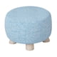 thumbnail image 2 of Reposapiés Redondo, Silla Antideslizante, Taburete Otomano Para Sofá, Guardería, Puerta, Color Azul, 2 of 5