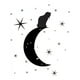 thumbnail image 1 of Decomural Cat Moon & Stars WS-44120, 1 of 2