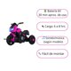 thumbnail image 3 of Moto Niño Antivuelco A Bateria Recargable Luz Y Sonido Pink, 3 of 6