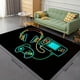 thumbnail image 1 of 1pc Area Rug, Game Set Pattern, Living Room Bedroom Game Console Anti Slip Floor Mat, Game Console Print Pattern Floor Mat, 1 of 3