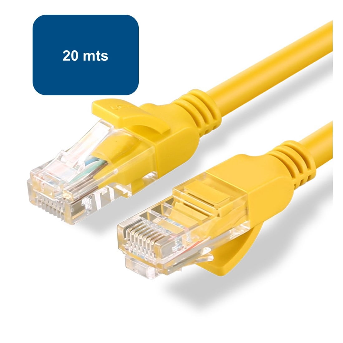 Ugreen - Cable De Red Utp Cat 5e Amarillo Modelo Nw103 20mts