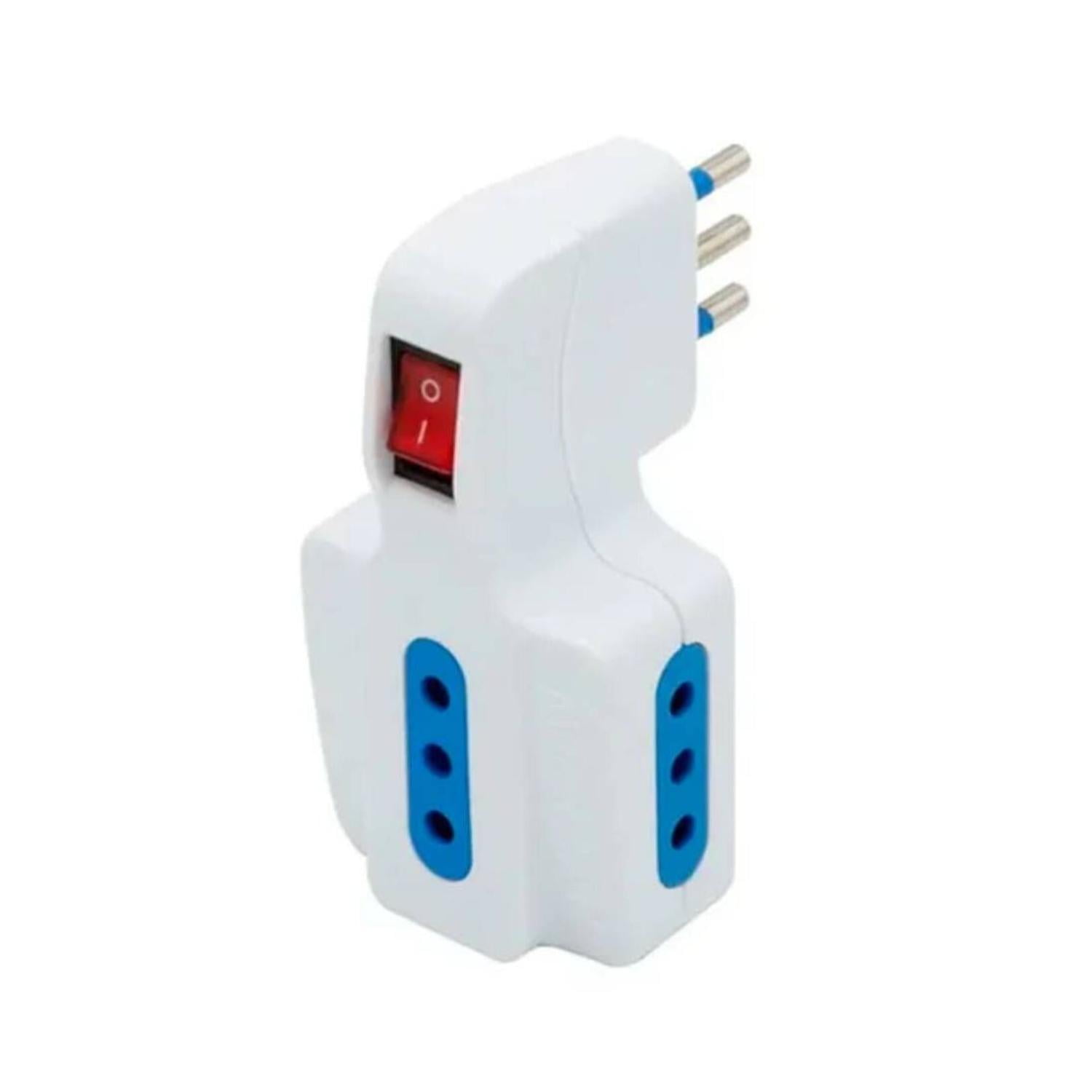 Philco - Enchufe Triple Con Switch 2p + T 10a 250v Blanco