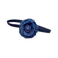 Ioensy - Gargantilla Con Cuello De Flor Azul Para Accesorios De Fotografía, Aniversario De Boda, Flor Grande