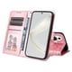 thumbnail image 5 of Funda tipo cartera FOXDOCK para Huawei Nova 11 Pro , diseño girasol en relieve, cuero PU, cierre magnético, soporte y tarjetero, 5 of 5