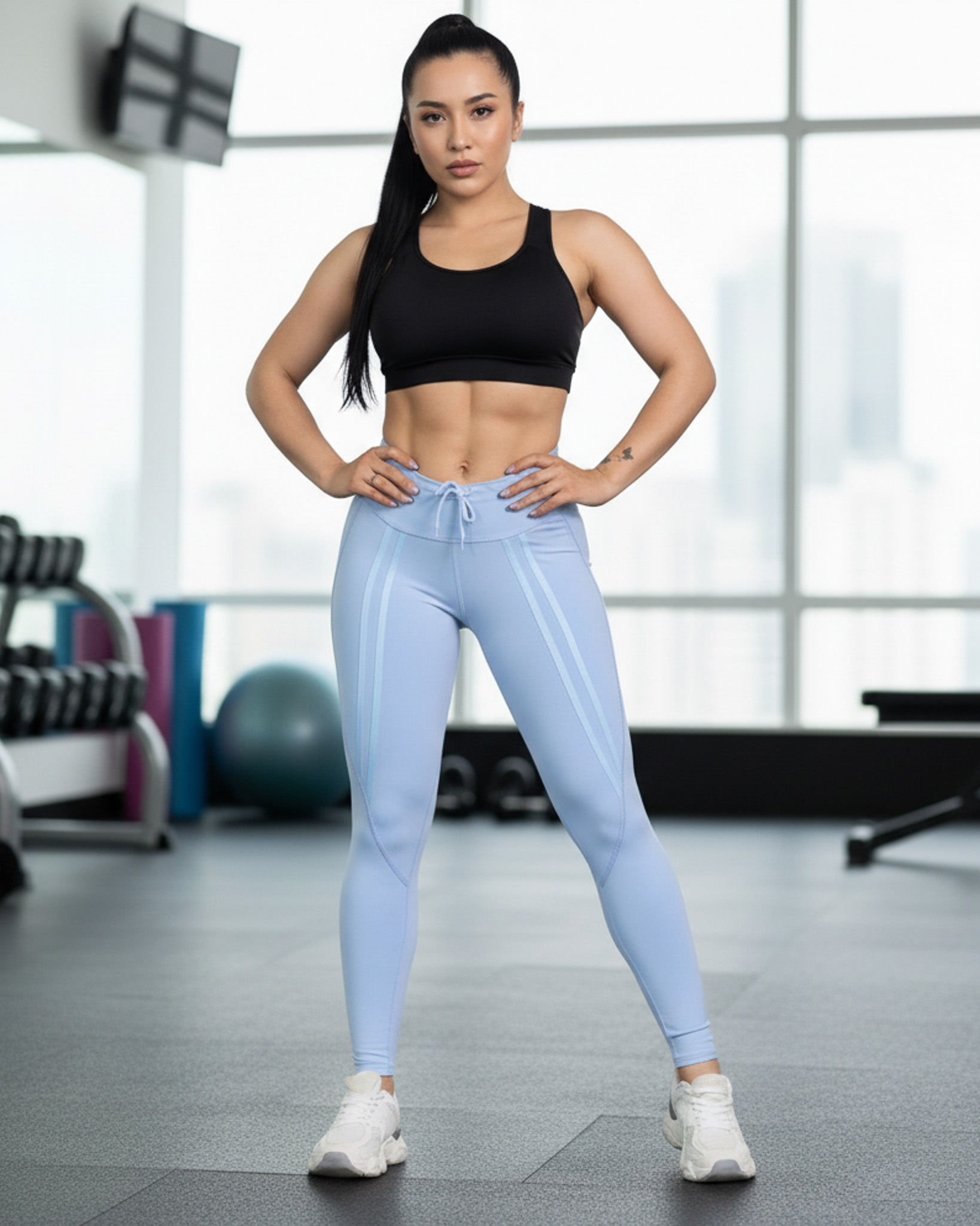 Flix Spa - Calza Deportiva Push Up Mujer Lazo Frontal Premium