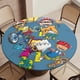 thumbnail image 5 of Rocket Power-theme Fitted Round Tablecloths Elastic Edged Table Covers Waterproof Table Cloth for Kitchen Holiday Party Tables Decor 120cm, 5 of 6