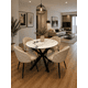 thumbnail image 2 of Comedor Elite Alicia Velvet Marmol Black - Gris - 100Cm, 2 of 2
