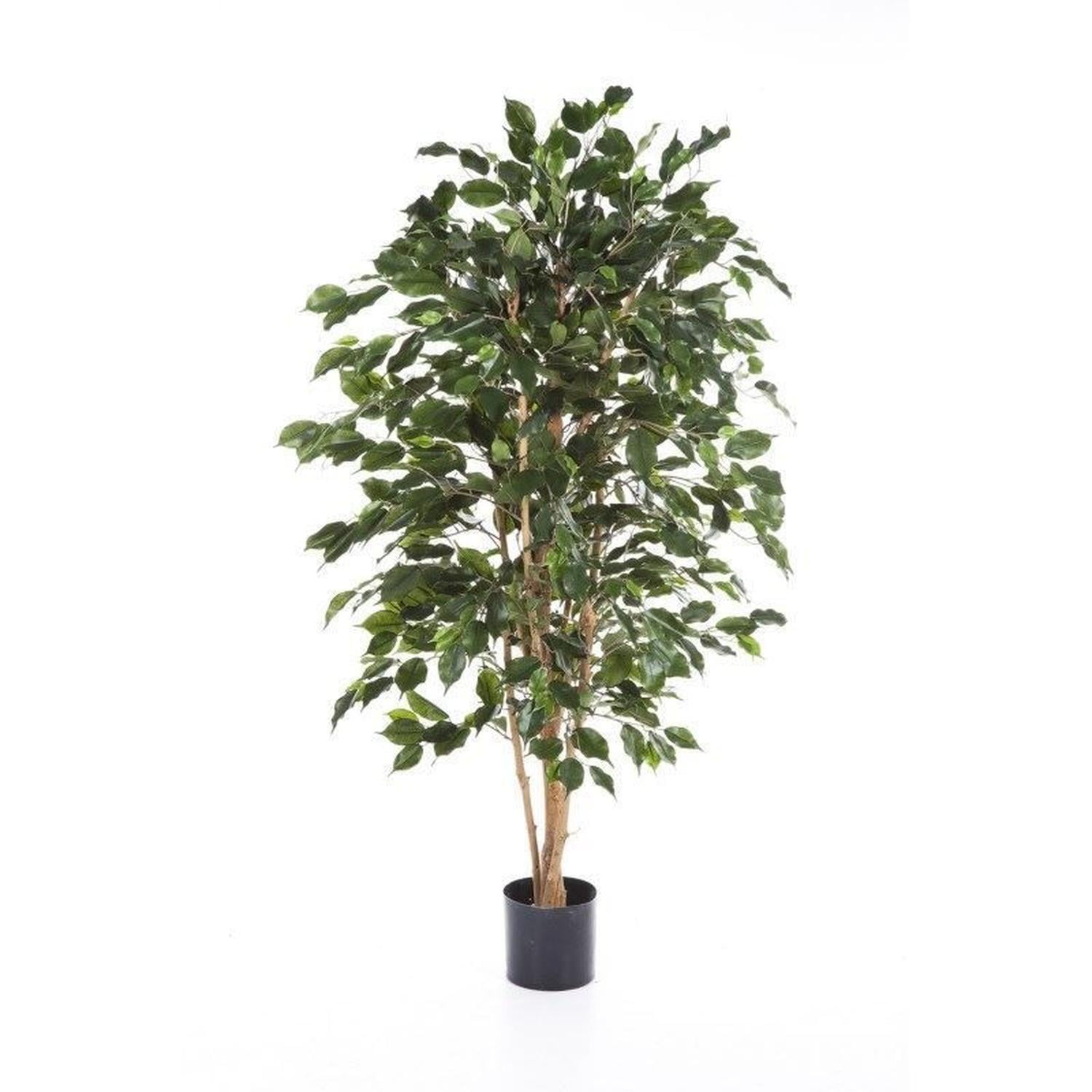 Arbusto Real - Planta Artificial Decorativa Arbol Grande Ficus 120cm 630hj