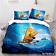 thumbnail image 1 of bedding set cartoon boy girl children bed home textile 100% polyester bed cover pillowcase 3D digital printing bed cover Bed Sheets, 1 of 5