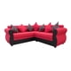 thumbnail image 2 of SECCIONAL FRANCIA PU NEGRO TELA ROJO, 2 of 2