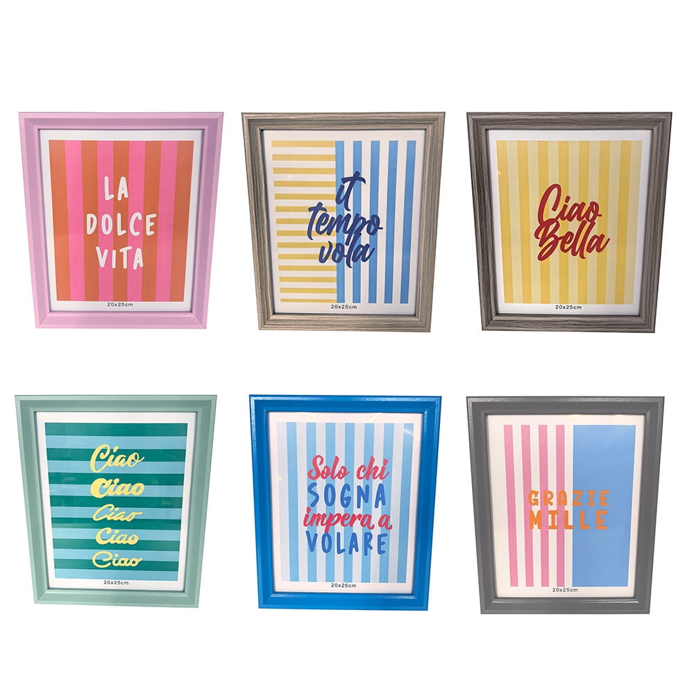 Mainstays - Marco De Foto Color 20X25 Cm Mdf Vidrio - Metal Multicolor