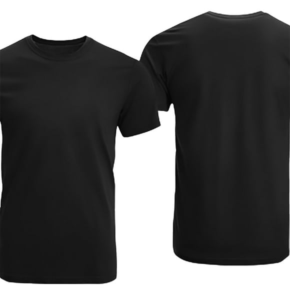 Polera de Algodón para Sublimar Estampar Negra XL
