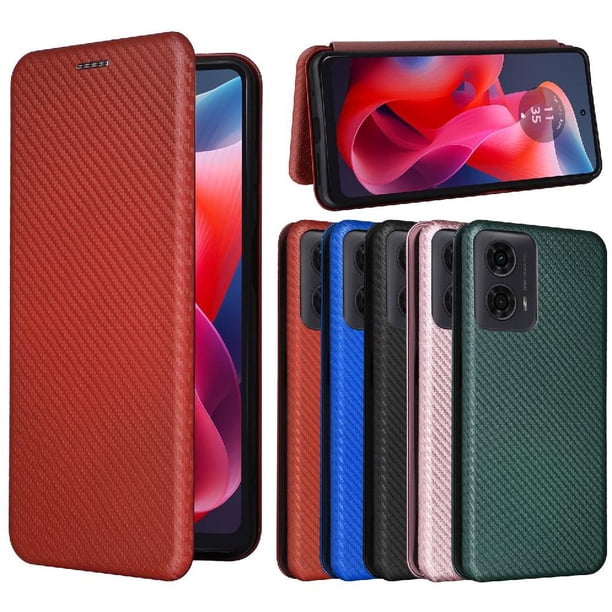 Funda Flip para FOXDOCK Motorola MOTO G04/G24 - Funda magnética de negocios, funda protectora delgada