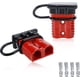 thumbnail image 1 of Kit de conector eléctrico de conexión y desconexión rápida de cable de batería de 175 A, 1/0 AWG, para cabrestante, remolque de automóvil, 2 unidades, color rojo, 1 of 7