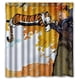 thumbnail image 1 of Cortina de ducha de cartón Calvin Hobbes, juego de cortinas de baño con ganchos, tamaño 66 x 72 pulgadas, 1 of 3