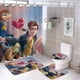 thumbnail image 1 of Planeta del tesoro-theme 4-Piece Shower Curtain Set with Rugs, Waterproof Bathroom Decor Set Includes Bath Mat, U-Shaped Rug, Toilet Lid Cover and Curtain with Hooks, 1 of 6