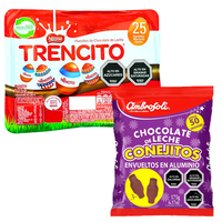 Dulces Altiro - Bolsa De Conejitos Ambrosoli + Bandeja Huevitos De Pascua Trencito
