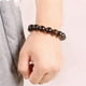 thumbnail image 3 of 14mm Natural Smoky Quartez Brown Quartez Cristal Transparente Round Beads Mujeres Hombres Bracelet AAAA, 3 of 4